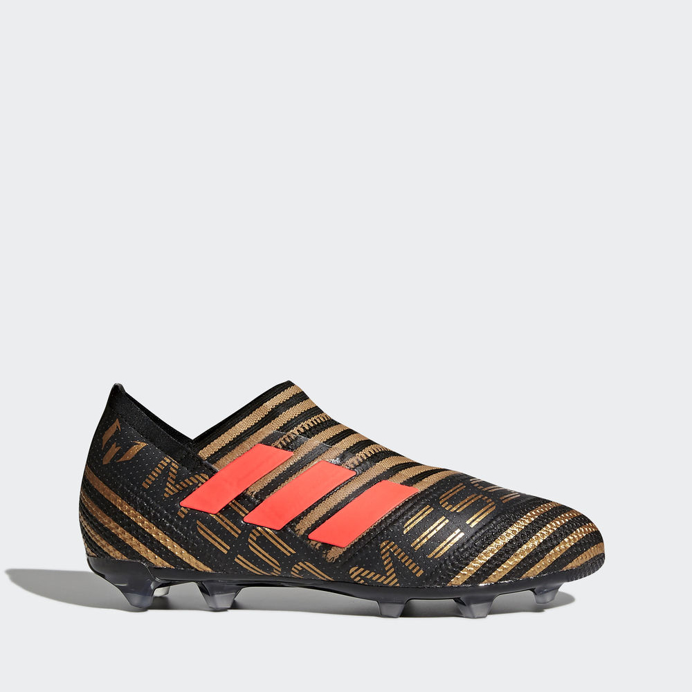 Adidas Nemeziz Messi 17+ 360 Agility Firm Ground - ποδοσφαιρικα παπουτσια για αγορια - Μαυρα/Κοκκινα